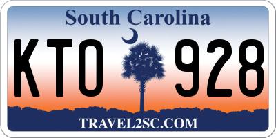 SC license plate KTO928