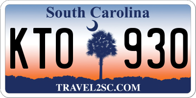 SC license plate KTO930