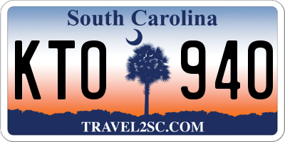 SC license plate KTO940