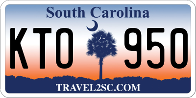 SC license plate KTO950