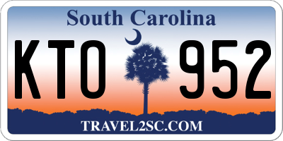 SC license plate KTO952