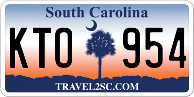 SC license plate KTO954