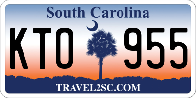 SC license plate KTO955