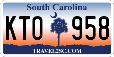 SC license plate KTO958