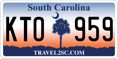SC license plate KTO959