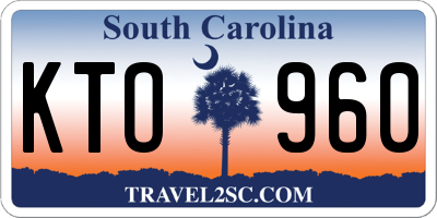 SC license plate KTO960