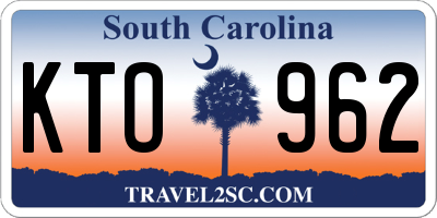 SC license plate KTO962