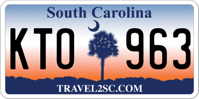 SC license plate KTO963