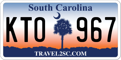 SC license plate KTO967