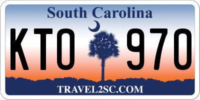 SC license plate KTO970