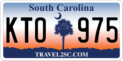 SC license plate KTO975