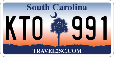 SC license plate KTO991