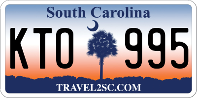 SC license plate KTO995