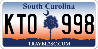 SC license plate KTO998