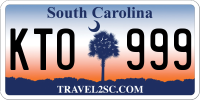 SC license plate KTO999