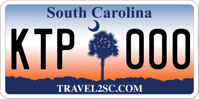 SC license plate KTP000