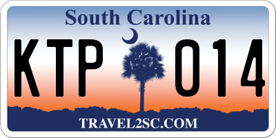 SC license plate KTP014