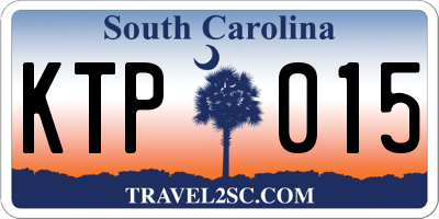 SC license plate KTP015