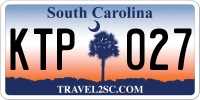 SC license plate KTP027
