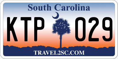 SC license plate KTP029