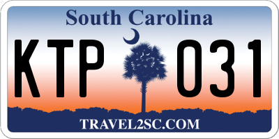 SC license plate KTP031