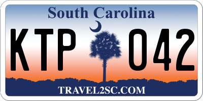 SC license plate KTP042