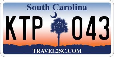 SC license plate KTP043