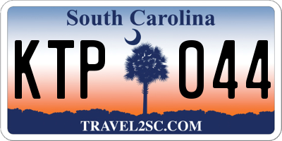 SC license plate KTP044