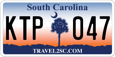 SC license plate KTP047