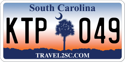 SC license plate KTP049