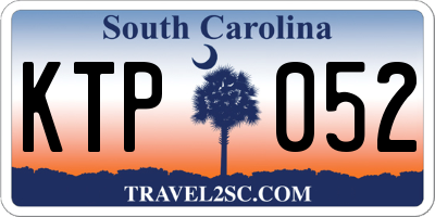 SC license plate KTP052