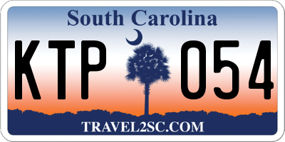 SC license plate KTP054