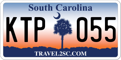 SC license plate KTP055