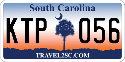 SC license plate KTP056