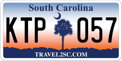 SC license plate KTP057
