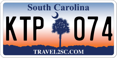 SC license plate KTP074