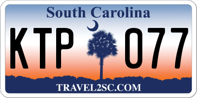SC license plate KTP077