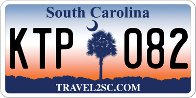 SC license plate KTP082