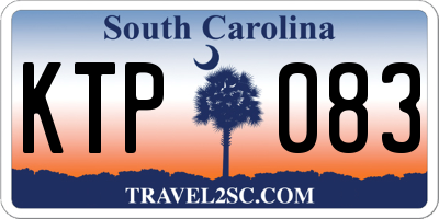 SC license plate KTP083