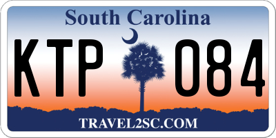 SC license plate KTP084