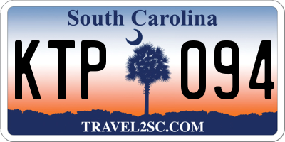 SC license plate KTP094