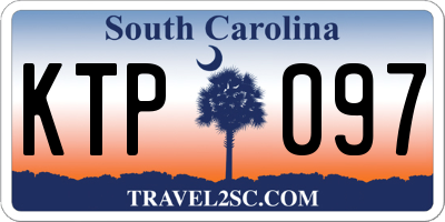SC license plate KTP097