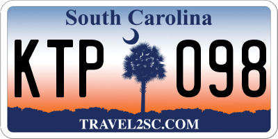 SC license plate KTP098