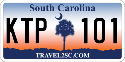 SC license plate KTP101