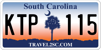 SC license plate KTP115
