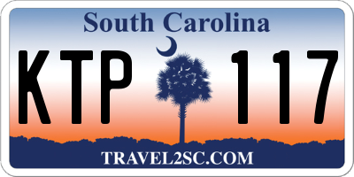 SC license plate KTP117