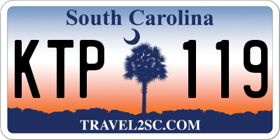 SC license plate KTP119