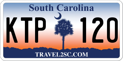 SC license plate KTP120