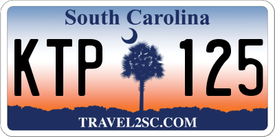 SC license plate KTP125
