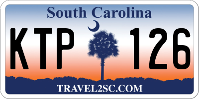 SC license plate KTP126